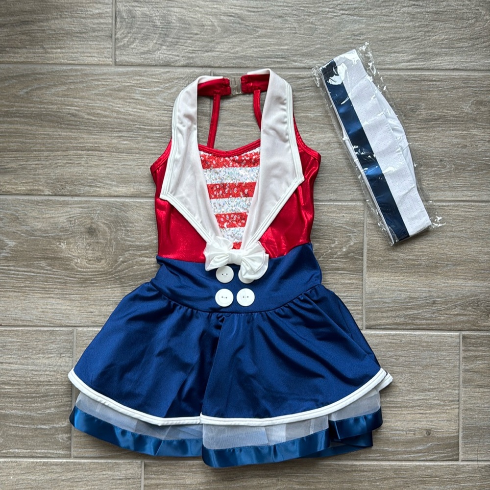 Girls Tap/ Ballet/ Jazz Dance Outfit Size 5-6 1/2 yrs New Without Tag